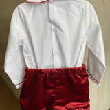 Completo Con Bermuda In Velluto E Camicia Bambino KIDIWI 35142