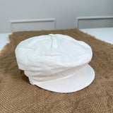 Cappello Elegante Modello Coppola In Lino Neonato PONTO POR PONTO 8214