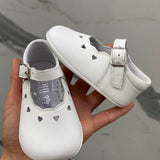 Scarpe Da Culla In Pelle Con Cinturino Neonata INDICE 352