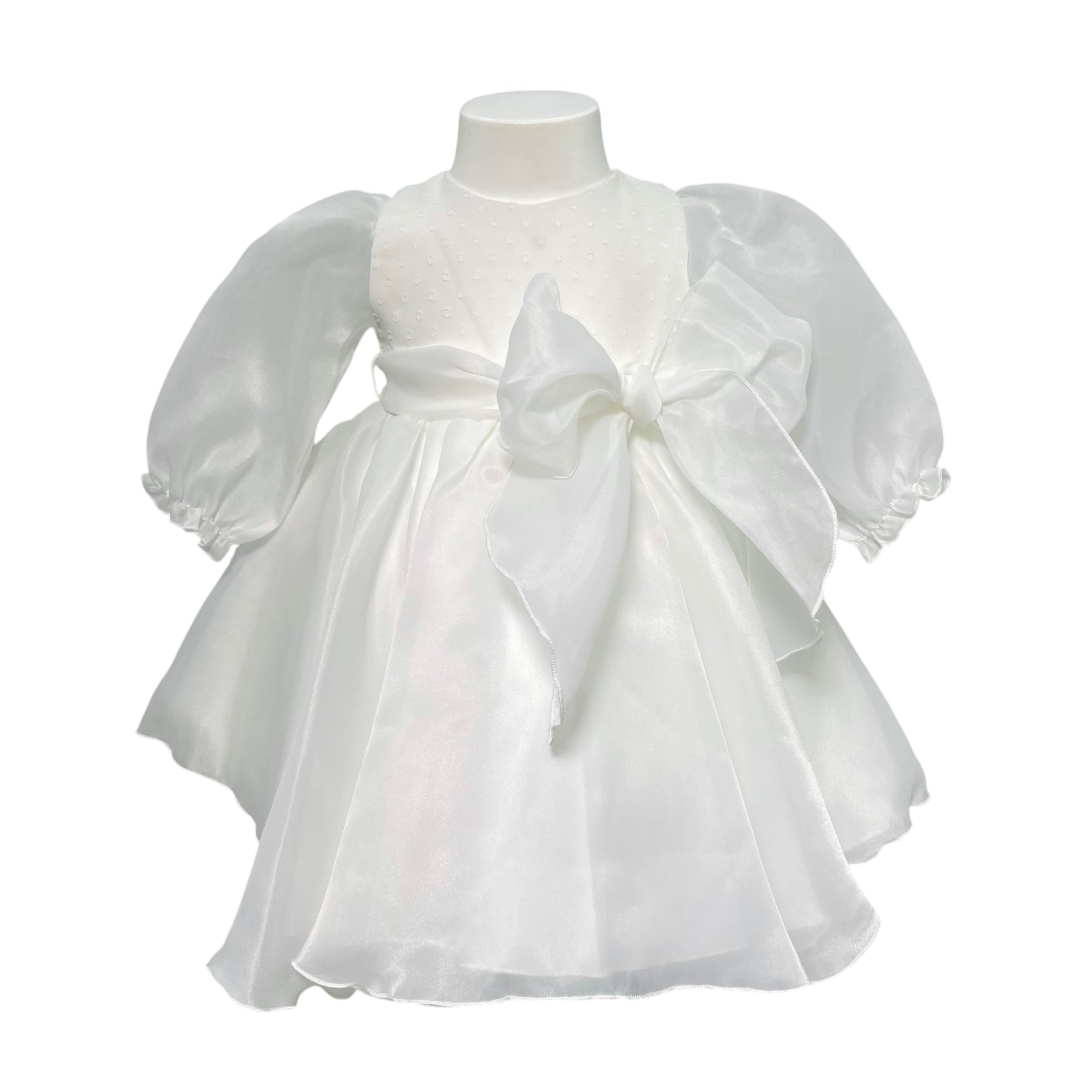 Abito Elegante In Organza Neonata NINNAOH I24704AB