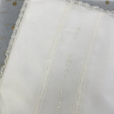 Copertina In Organdis Di Seta E Pizzo Sfoderabile Avorio PICCOLA GIUGGIOLA PONZAC