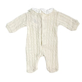 Tutina Intera Con Trecce In Misto Lana Neonata TETO E TATTA TU8000