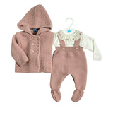 Completo Tre Pezzi Con Cappotto Neonata SARDON MC184