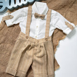 Completo Elegante 4 Pezzi In Cotone Neonato BUFI M0515A2