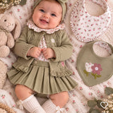Completo 3 Pezzi Neonata culotte con bretelle Mayoral 2804