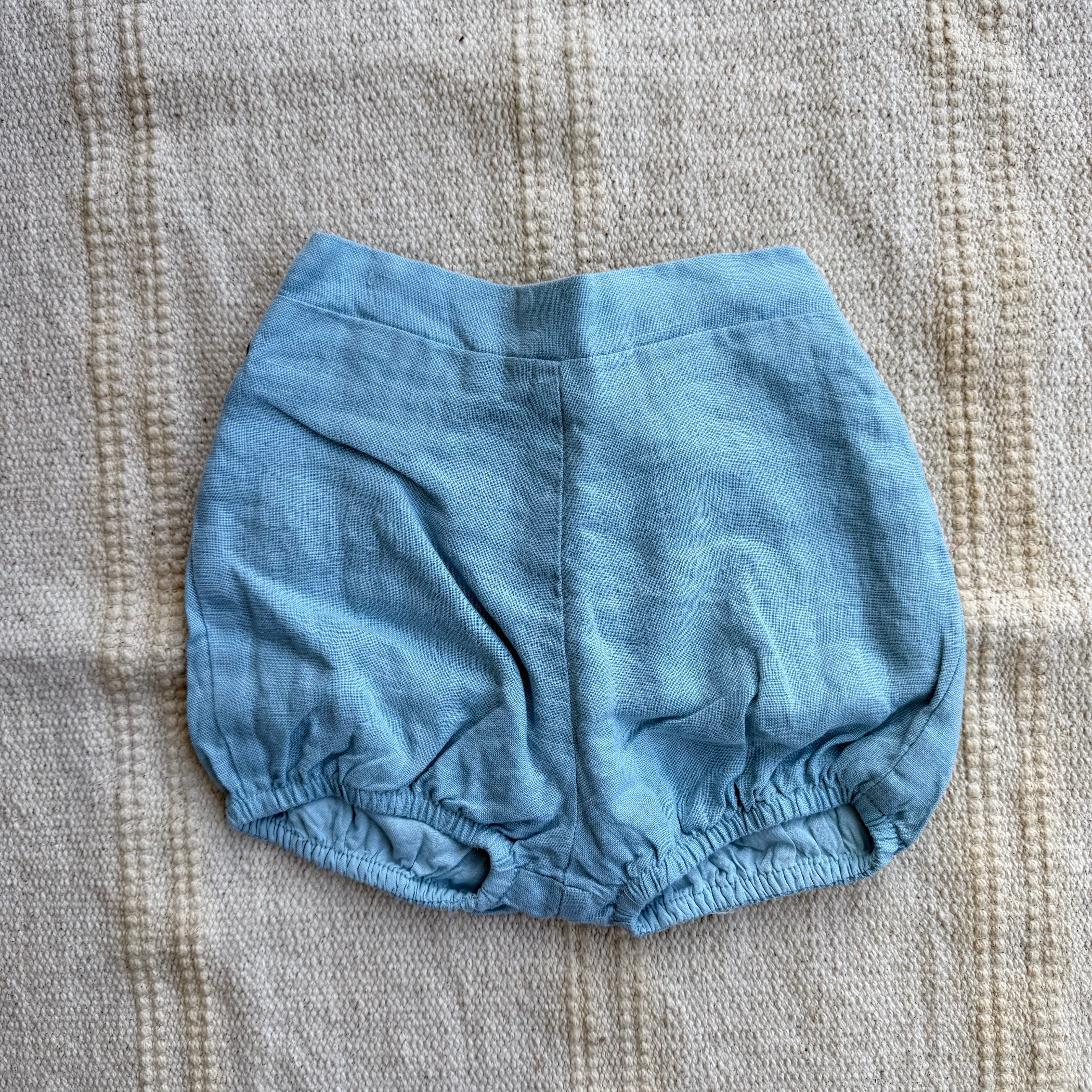 Culotte In Lino Con Apertura Laterale Neonato WEDOBLE 05921D