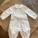 Eleganter Langarm-Strampler aus Shantung-Seide für Neugeborene BIMBALO' 6809