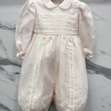 Pagliaccetto Elegante Battesimale In Seta Neonato/a PICCOLA GIUGGIOLA NAZARIO