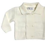 Cardigan Doppio Petto In Tessuto Anallergico Acrilico Neonato PONTO POR PONTO 3878