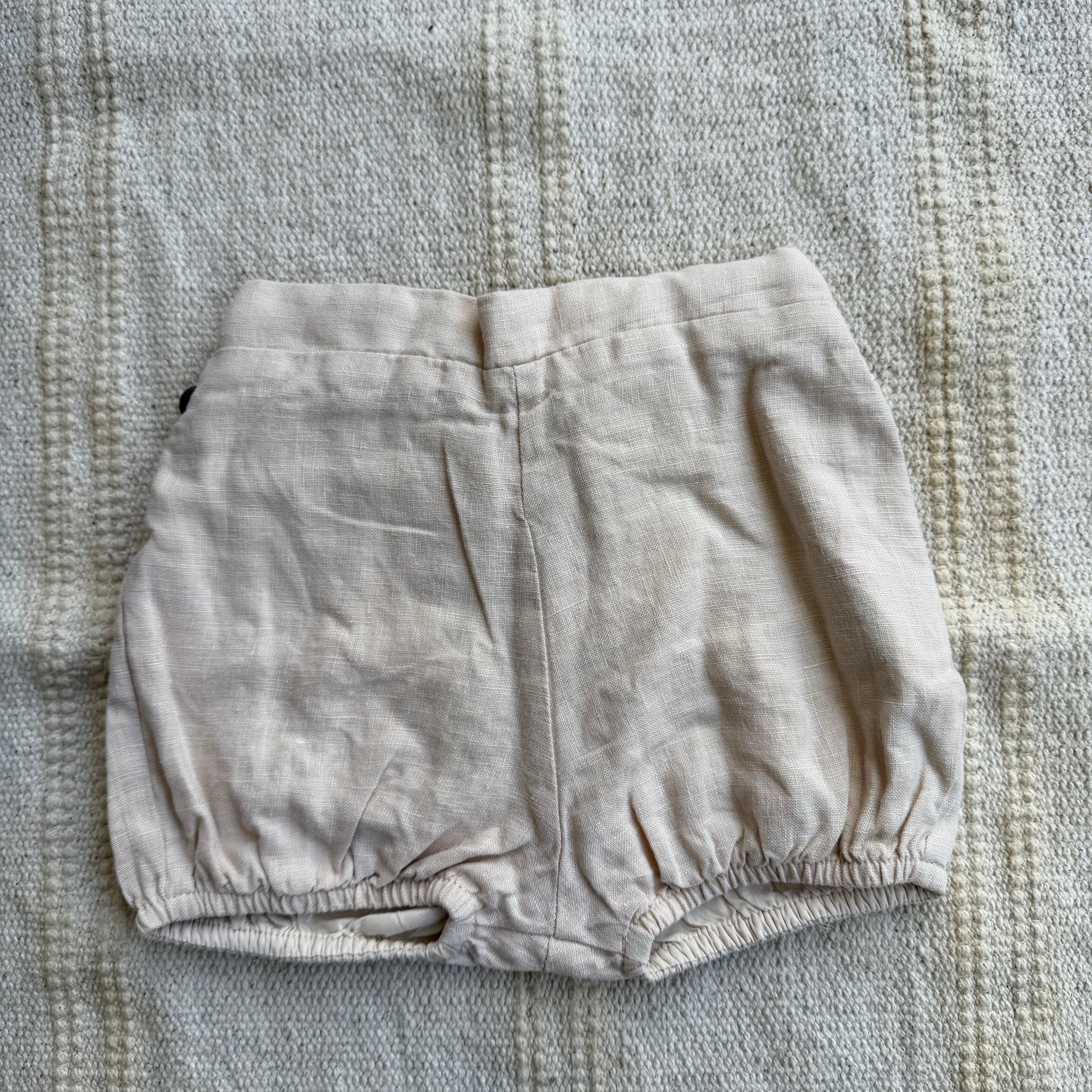 Culotte In Lino Con Apertura Laterale Neonato WEDOBLE 05921D