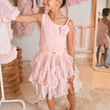 Top Monospalla Con Rosa Bambina ANGEL'S FACE CUBIST