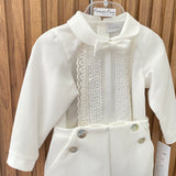 Completo Camicia e Bermuda Elegante Neonato Ponto Por Ponto 6410