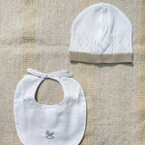 Set Di Cappello E Bavetta Neonato BEBE' MARGO' B095S