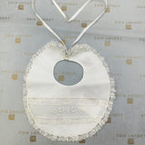 Elegantes Lätzchen aus Baumwolle und Spitze SMALL GIUGGIOLA PONZAB