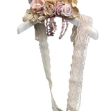 Cintura In Pizzo Rosa Con Applicazione Di Fiori Bambina MIMILU' 434C