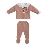 Tutina Tre Pezzi In tessuto Anallergico Neonata SARDON VE378