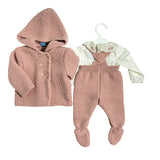 Completo Tre Pezzi Con Cappotto Neonata SARDON MC184