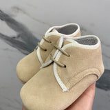 Krippenschuh mit Samtschnürsenkel für Neugeborene Index 324