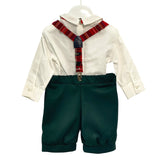 Completo Elegante 3 Pezzi In Caldo Cotone Neonato ISABEL C373