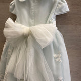 Elegant Ceremony Dress In Green Embroidered Tulle Baby Girl MIMILU '314BB
