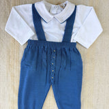 Completo Due Pezzi Con Maglia E Salopette Neonato BEBE' MARGO' B098C