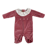 Tutina Intera In Ciniglia Neonata BEBE' MARGO' B002