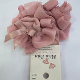Short Cotton Yarn Socks With Tulle Rouches Newborn MEIA PATA 3037S