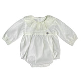 Pagliaccetto Elegante Con Collettone In Pizzo Neonata GRANLEI 241