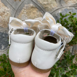 Scarpe Modello Ballerina Con Fiocco In Pelle Bambina RIZITOS B3511