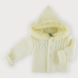 Cappotto Doppiato Tricot Con Cappuccio Con Pelliccia Neonato/a SARDON VE322