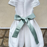 Abito Elegante Mezza Manica In Mikado Con Fascia Bambina MIMILU' 1648