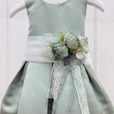 Abito Elegante Smanicato In Mikado Con Cintura Neonata MIMILU' 1606