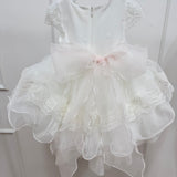 Abito Elegante Mezza Manica In Tulle E Pizzo Neonata MIMILU' 1748