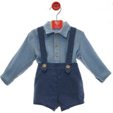 Completo Con Salopette In Denim Neonato DEL SUR 1875