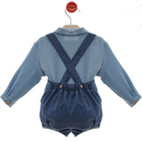 Completo Con Salopette In Denim Neonato DEL SUR 1875