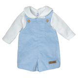 Completo Maglia e Salopette celeste Neonato CALAMARO 11361
