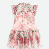 Abito Elegante In Tulle Stampa Rose Bambina ANGEL'S FACE MARIGOLD