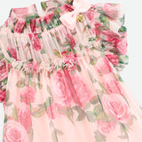 Abito Elegante In Tulle Stampa Rose Bambina ANGEL'S FACE MARIGOLD