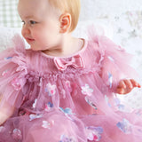 Abito Mezza Manica In Tulle Con Petali Neonata ANGEL'S FACE MARLOWE.BABY