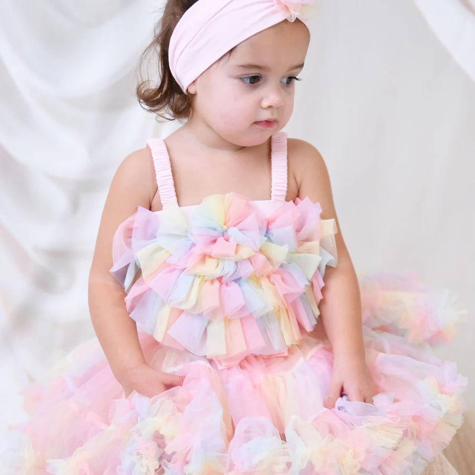 BGFKS LayeredTulle Rainbow Tutu - Gonna per neonati e bambine, 1 ° compleanno, set fotografici, Rosa, 0-24 meses BGFKS LayeredTulle Rainbow Tutu - Gonna per neonati e bambine, 1 ° compleanno, set fotografici, Rosa, 0-24 meses