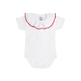 Body Con Collo Volant In Cotone Neonata CONDOR 54452