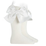 Calze Lunghe Con Fiocco Gigante In Caldo Cotone Bambina CONDOR 3039