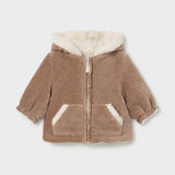 Cappotto double face teddy Neonato panna/tortora Mayoral 2412