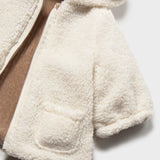 Cappotto double face teddy Neonato panna/tortora Mayoral 2412