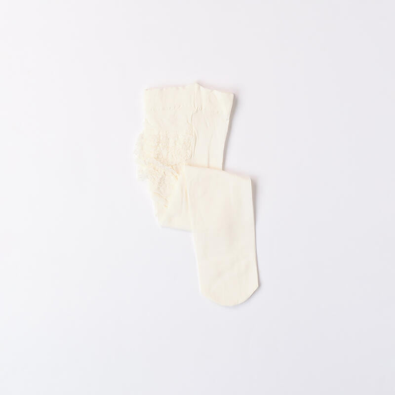 Collant Con Rouche In Pizzo Neonata MINIBANDA B353