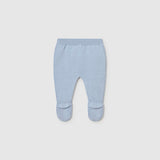 Completo 3 pezzi In Caldo Cotone Neonato Celeste Mayoral 2502
