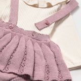 Completo 3 Pezzi Neonata culotte con bretelle Mayoral 2804
