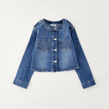 Giubbino In Denim Con Strass Bambina SARABANDA G260