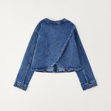 Giubbino In Denim Con Strass Bambina SARABANDA G260