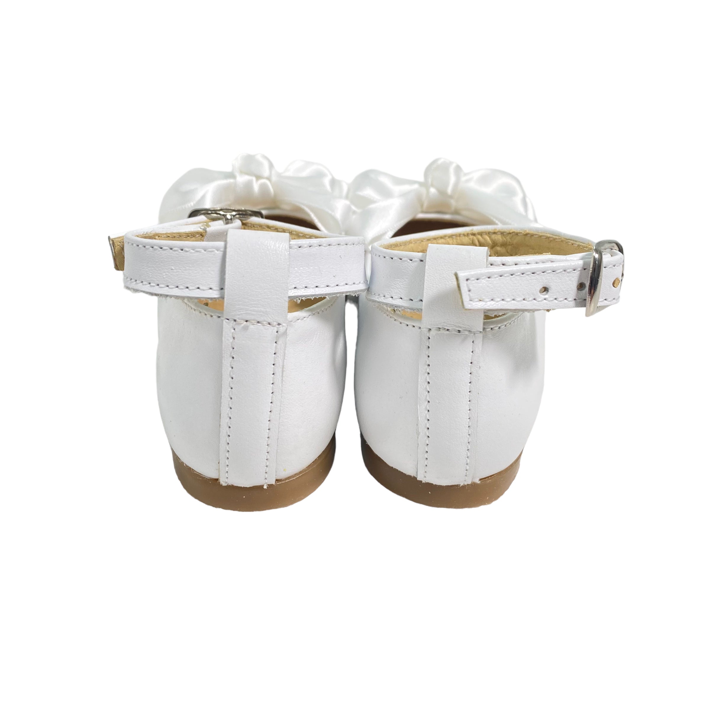 Sneakers Da Bambina Bianche Con Dettagli Laminati E Fiori 10 Baci - 34 - Foto 5